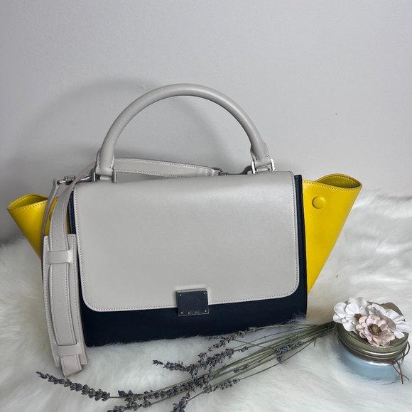 Celine Trapeze, 2 way bag, Tricolor, Medium in Leather - Picture 1 of 9